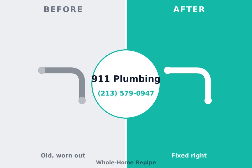 Before and after: plumbing company Union, MO